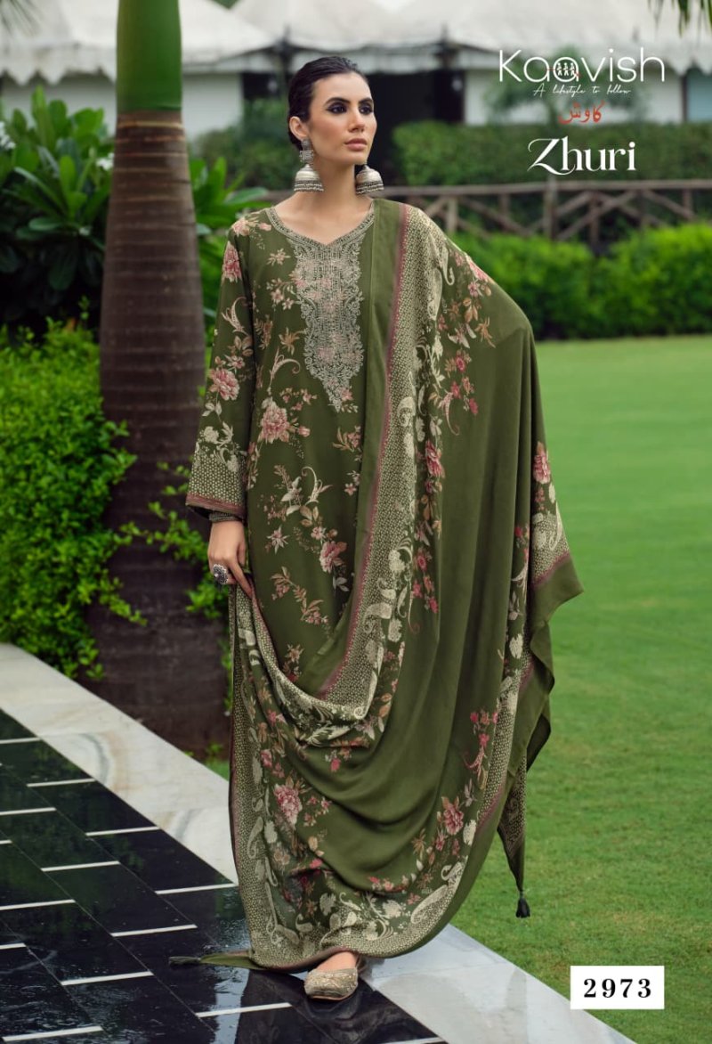 Zhuri By Kaavish Viscose Pashmina Dress Materials 